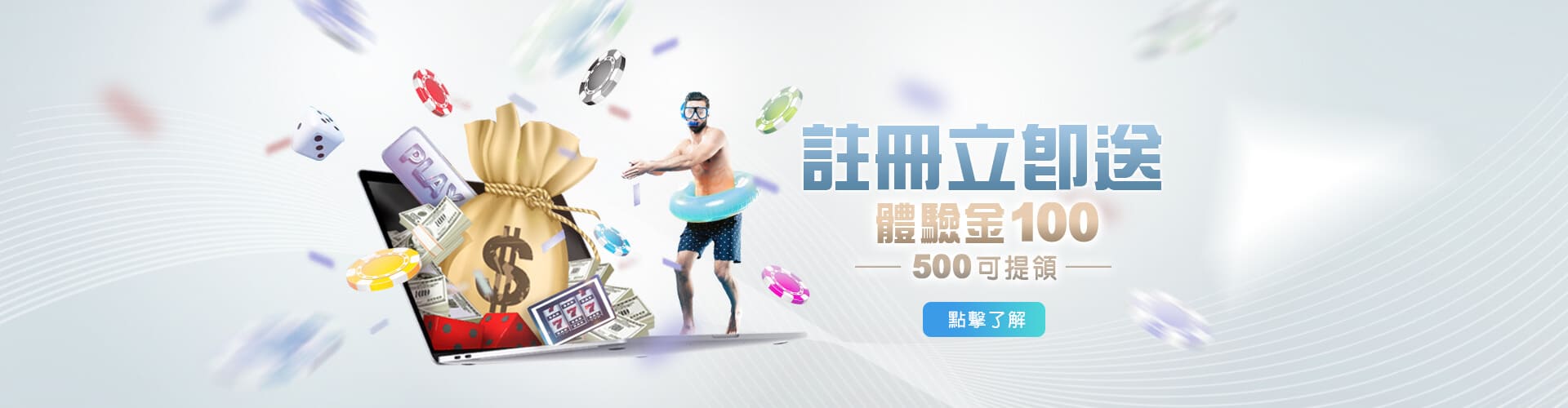 豪賭Online註冊送100優惠